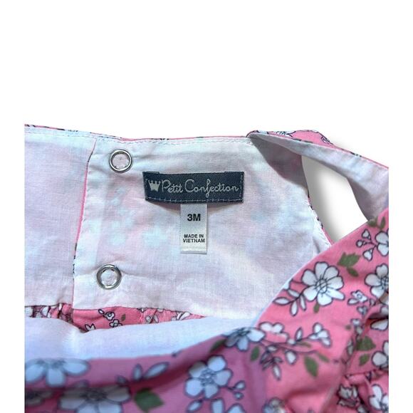 Petit Confection Floral Tiered Romper, 3 Months - Picture 3 of 6
